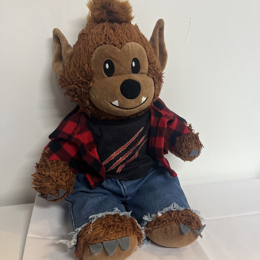 Build-A-Bear Workshop BAB Retired 2019 Howl-O-Ween WereWolf Halloween Collect - Picture 3 of 8